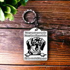 'Dachshund' Dog Design Keyring - Laser Design Creations