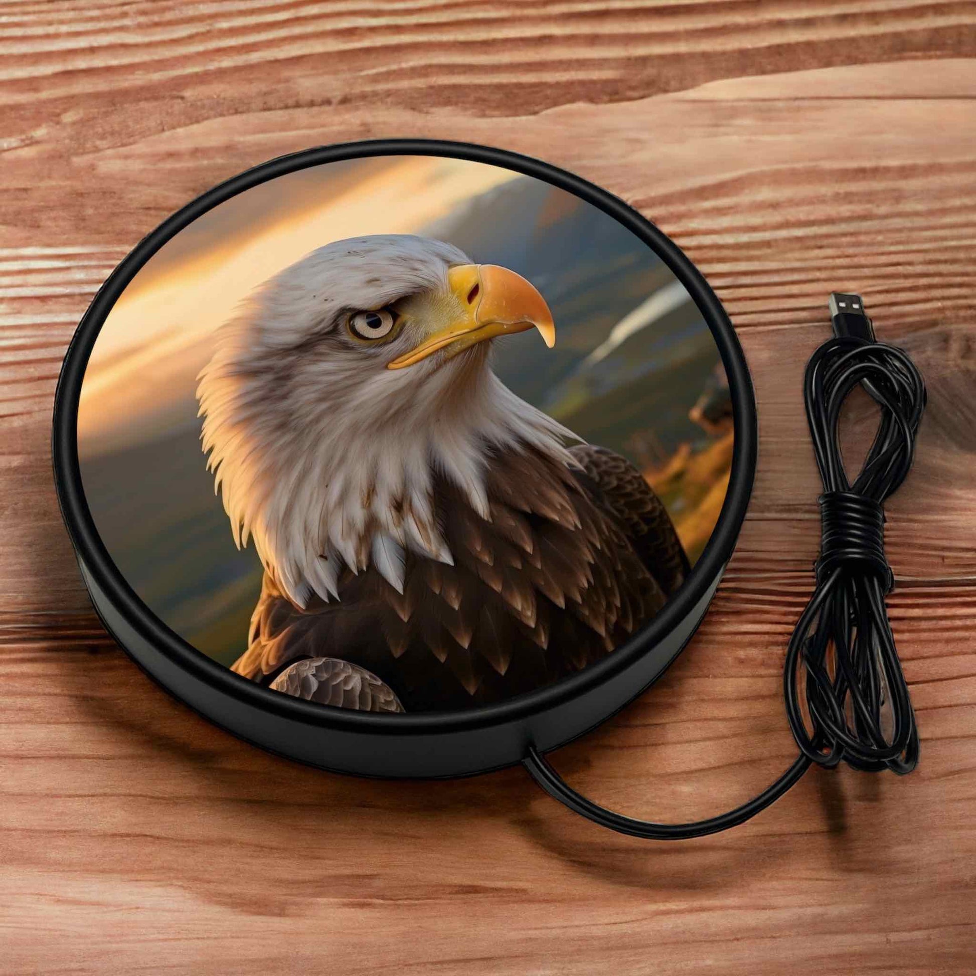 Perched Eagle - Vibrant Illuminations: LED Light Sign - Laser Design Creations