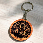 Humorous "Zip Tie Mechanic Certified" - Keyring / Bag Tag - Laser Design Creations