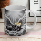 'Staffy Angel Wings' - Staffordshire Bull Terrier Dog Design Mug - Laser Design Creations