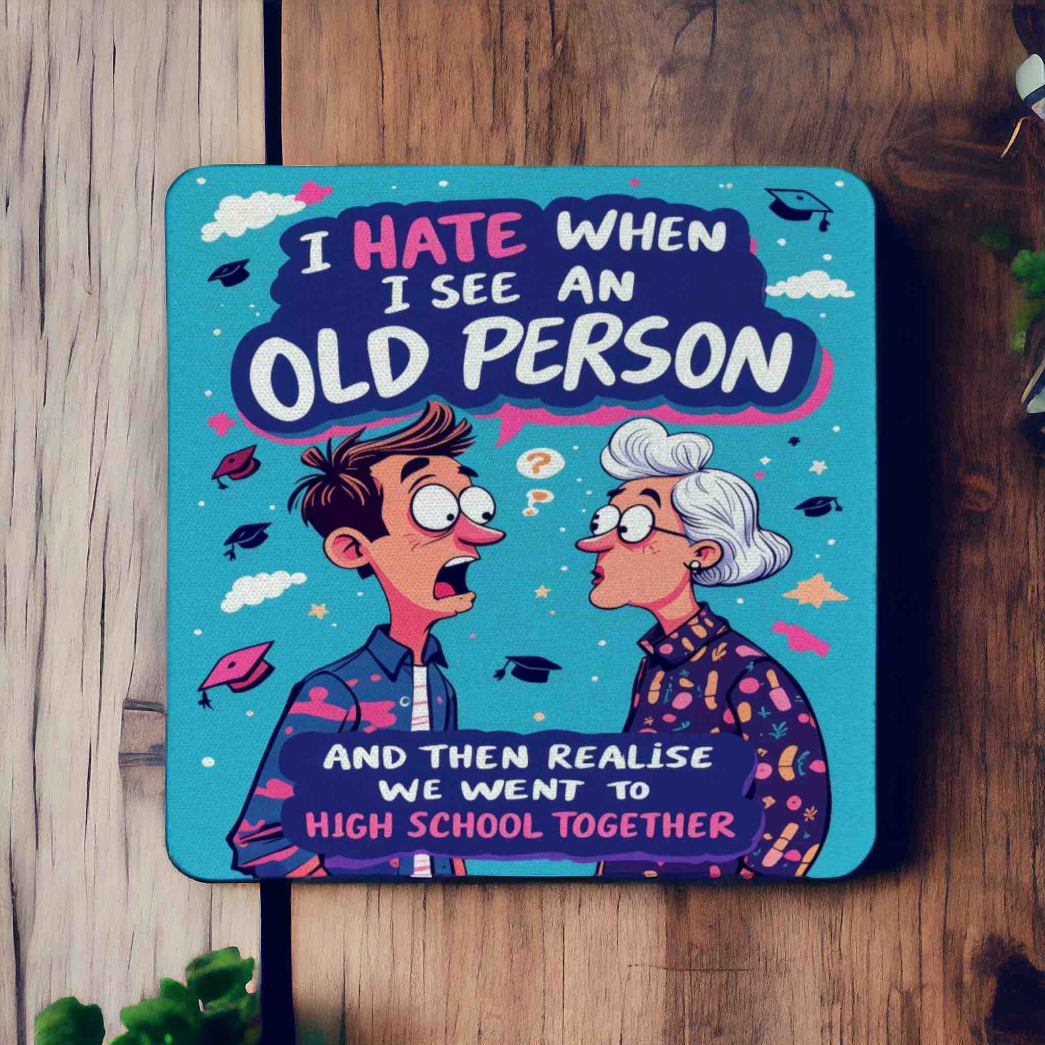 Exercise? I Thought You Said Extra Fries! - Pack of 4 Neoprene Coasters - Laser Design Creations