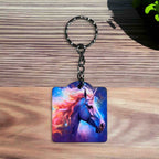 Cosmic Fantasy Magical Unicorn - Keyring / Bag Tag - Laser Design Creations