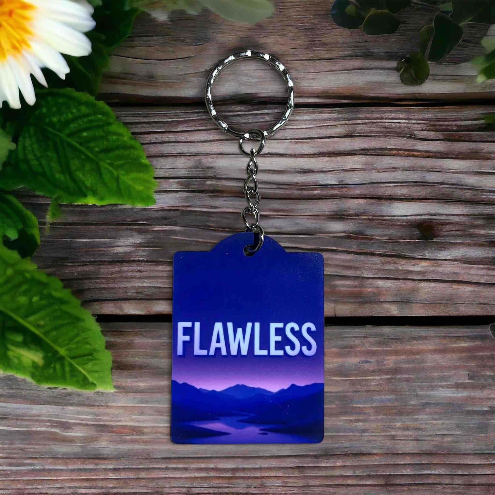 Flawless! Playful Perfection Vibe - Keyring / Bag Tag - Laser Design Creations