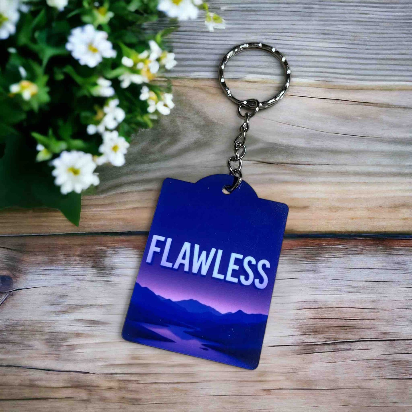 Flawless! Playful Perfection Vibe - Keyring / Bag Tag - Laser Design Creations