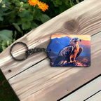 'Majestic Eagle Sunset' Playful Wilderness Vibe - Keyring / Bag Tag - Laser Design Creations
