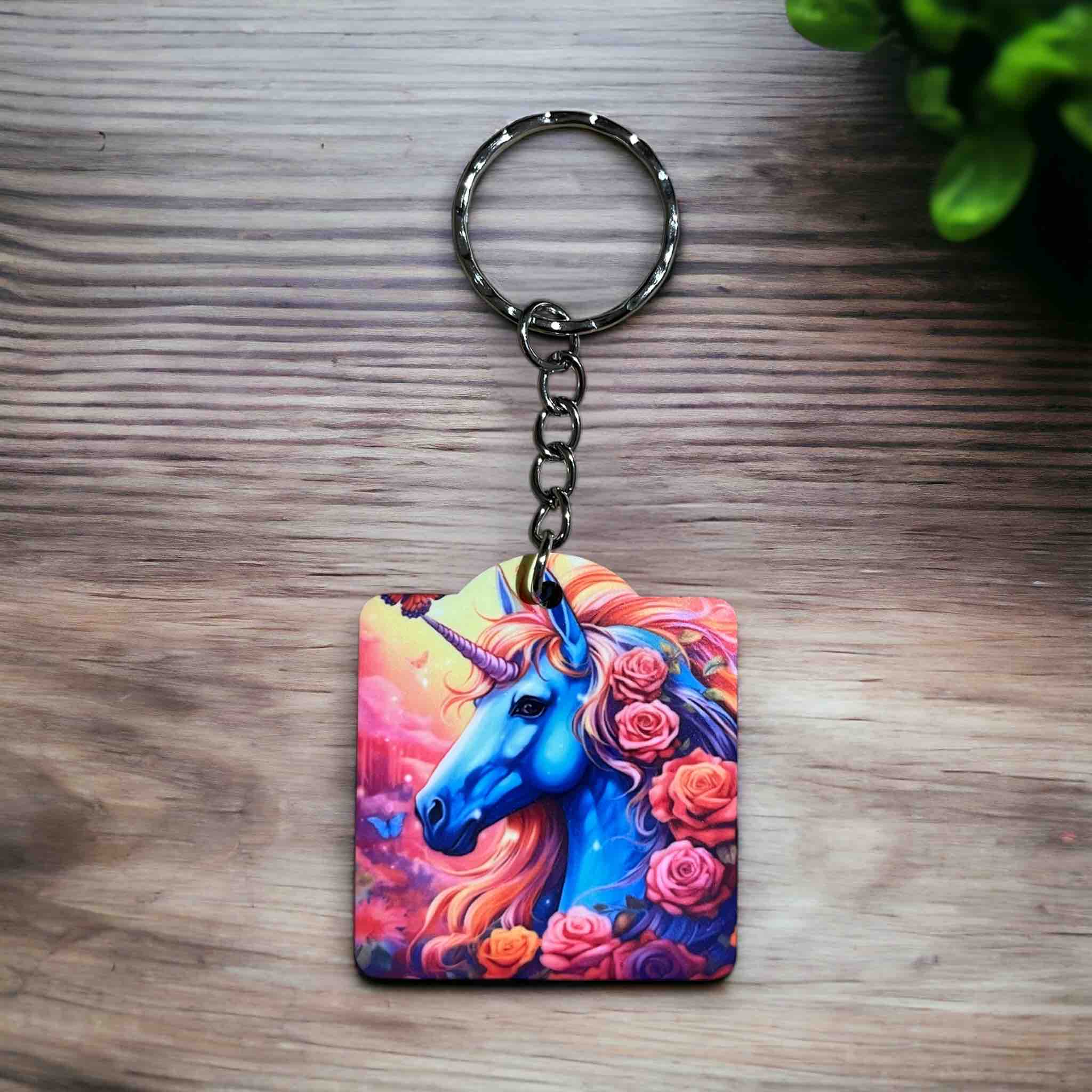 'Magical Fantasy Unicorn' Fairy Tale Enchantment - Keyring / Bag Tag - Laser Design Creations