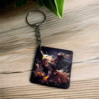 'Majestic Eagle' Fiery Dynamic Eagle Designs - Keyring / Bag Tag - Laser Design Creations