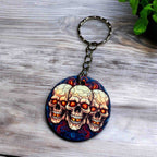 Fiery Mystic Skull Designs - Keyrings / Bag Tags - Laser Design Creations