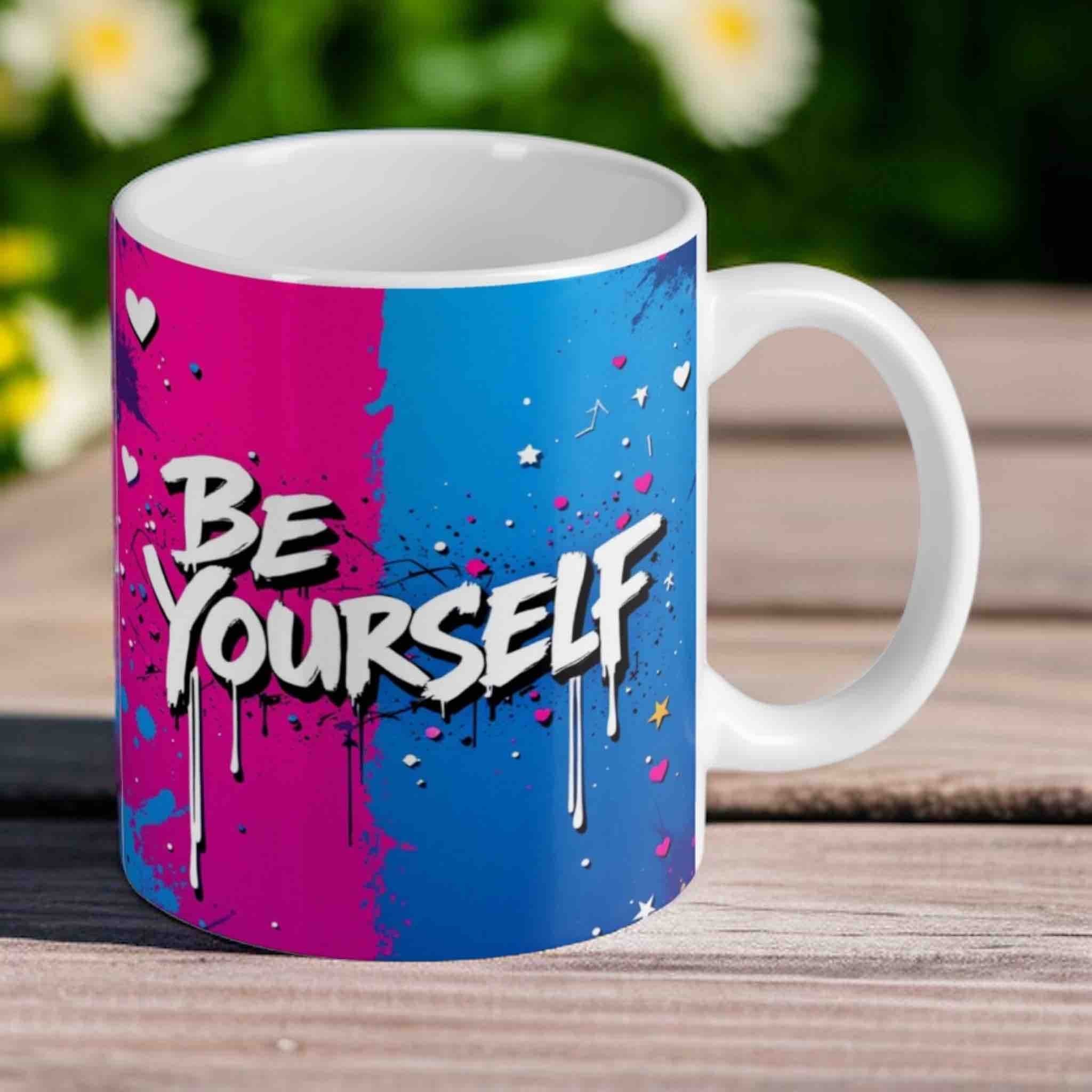 I Have Mixed Drinks About Feelings - Funny Graffiti Style - 11oz Ceramic Mug - Laser Design Creations