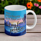 Inner Peace - Not My F***ing Problem - Funny Gift - 11oz Ceramic Mug - Laser Design Creations