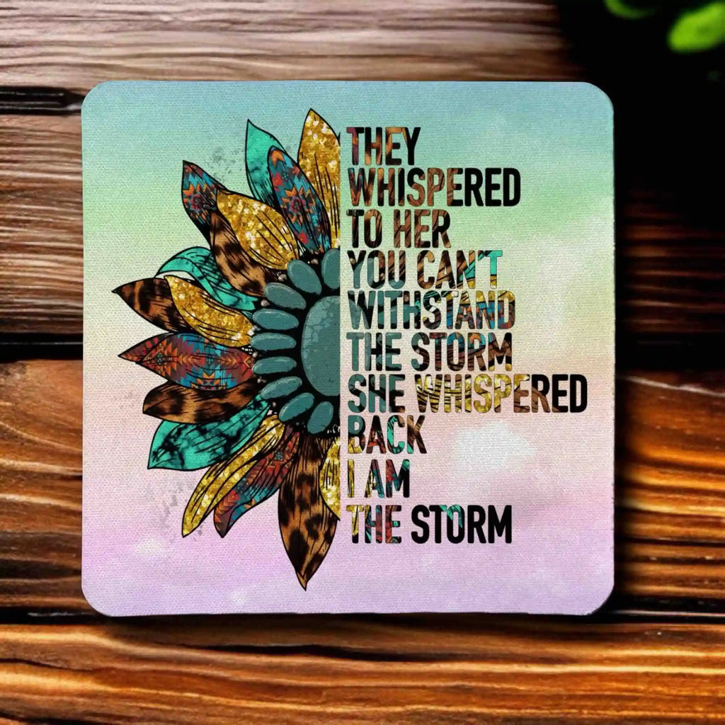 Inspirational 'I Am The Storm' Mug & Coasters - Empowerment Gift