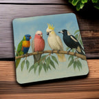 Aussie Birds Branch Scene Mug & Coasters – Australian Wildlife Gift