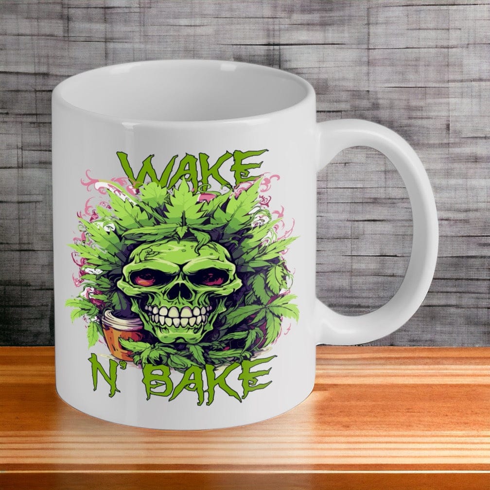 Wake n’ Bake - Weed Design Mug - Laser Design Creations