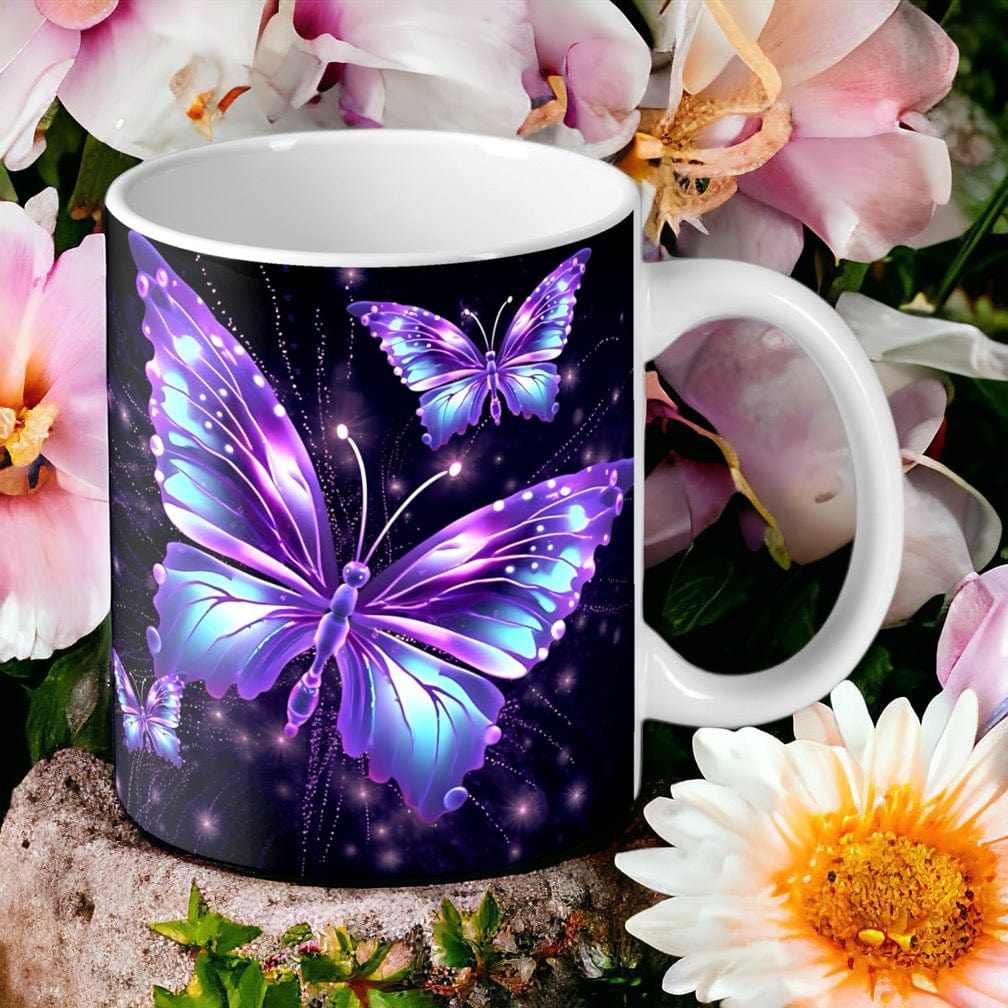 Vibrant Butterfly Style Design Mug - Laser Design Creations