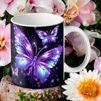 Vibrant Butterfly Style Design Mug - Laser Design Creations