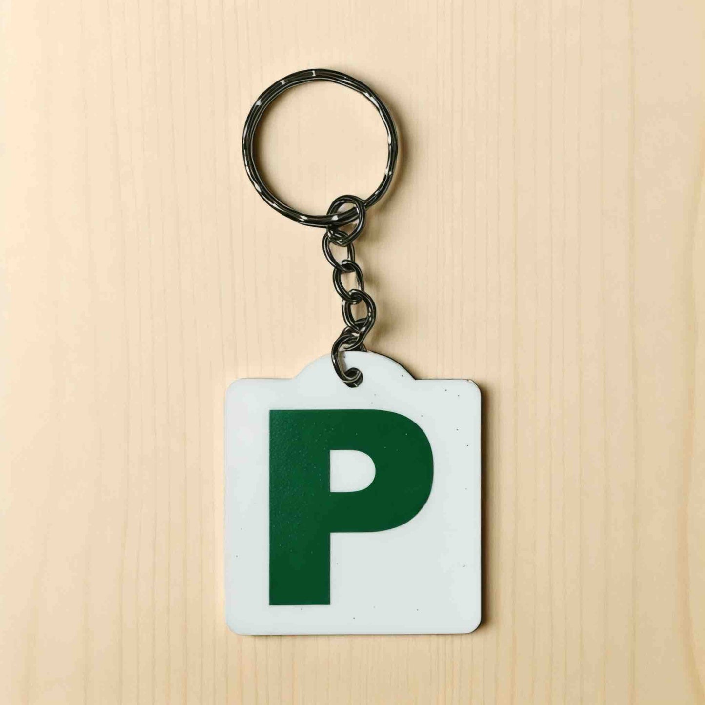 Learner Provisional Driver L / Red P1 / Green P2 Plate Personalised Keyring / Bag Tag