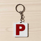 Learner Provisional Driver L / Red P1 / Green P2 Plate Personalised Keyring / Bag Tag