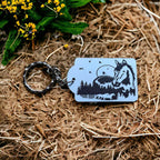 Horse Art Design #2 Keyring / Bag Tag - Standard or Personalised - Laser Design Creations