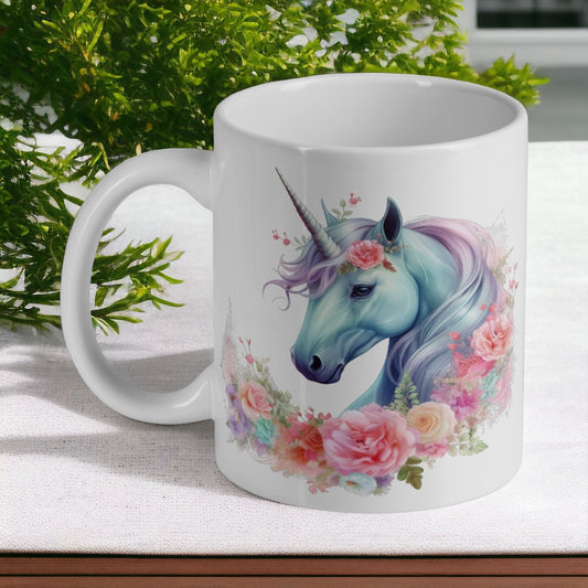 Unicorn Horse Watercolour Art Style Design Mug - Laser Design Creations