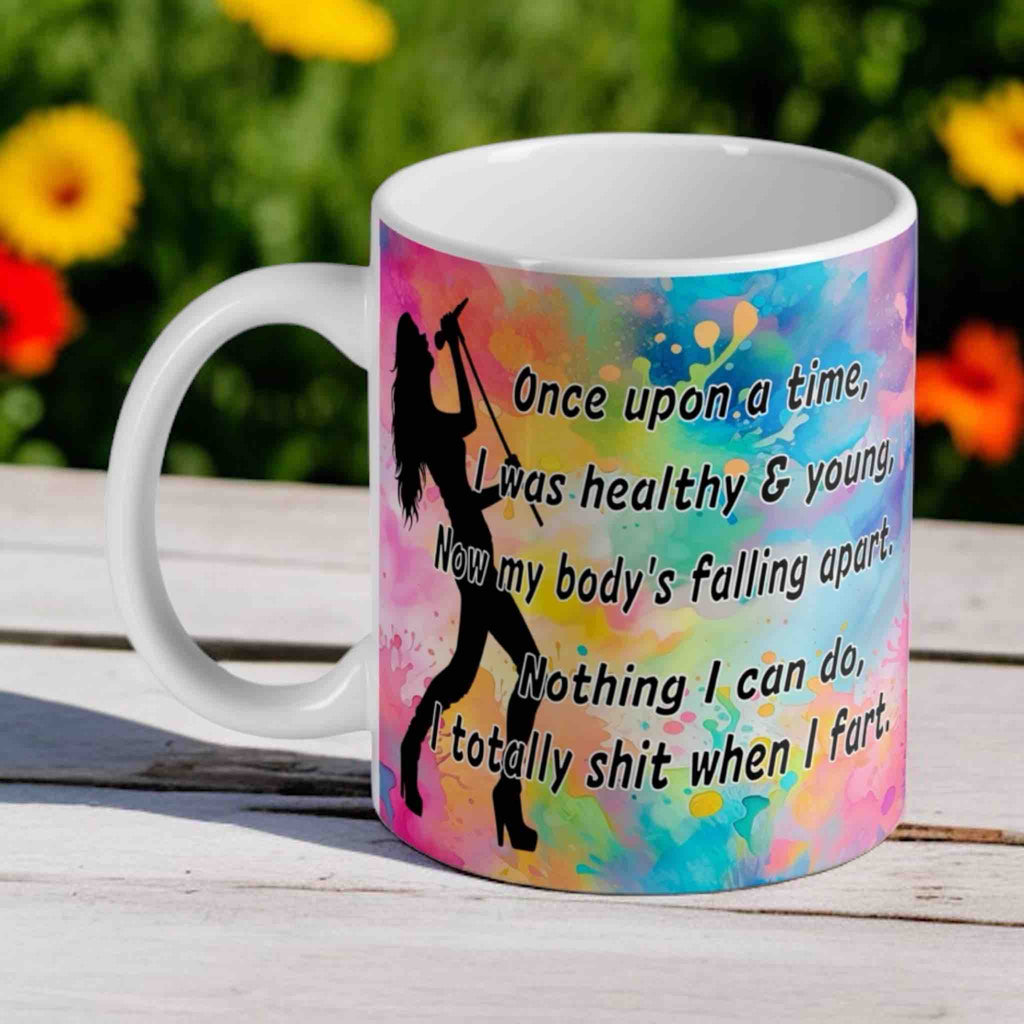 Once Upon a Time - Funny Aging Rockstars 11oz Ceramic Mug - Laser Design Creations
