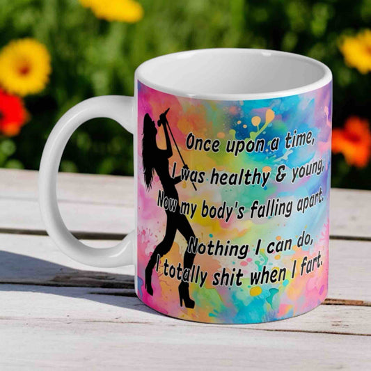 Once Upon a Time - Funny Aging Rockstars 11oz Ceramic Mug - Laser Design Creations