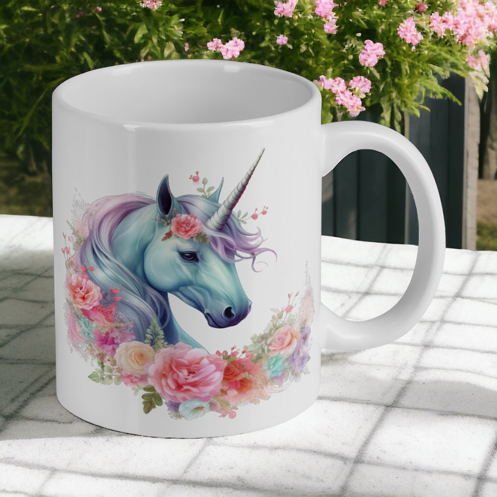 Unicorn Horse Watercolour Art Style Design Mug - Laser Design Creations