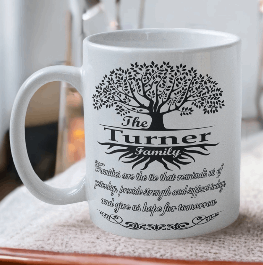 Personalised 'Family Tree of Life' Design Mug - 2 Styles Available - Laser Design Creations