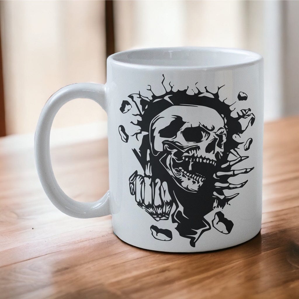 Skeleton ‘Breakout’ Design Mug - Laser Design Creations