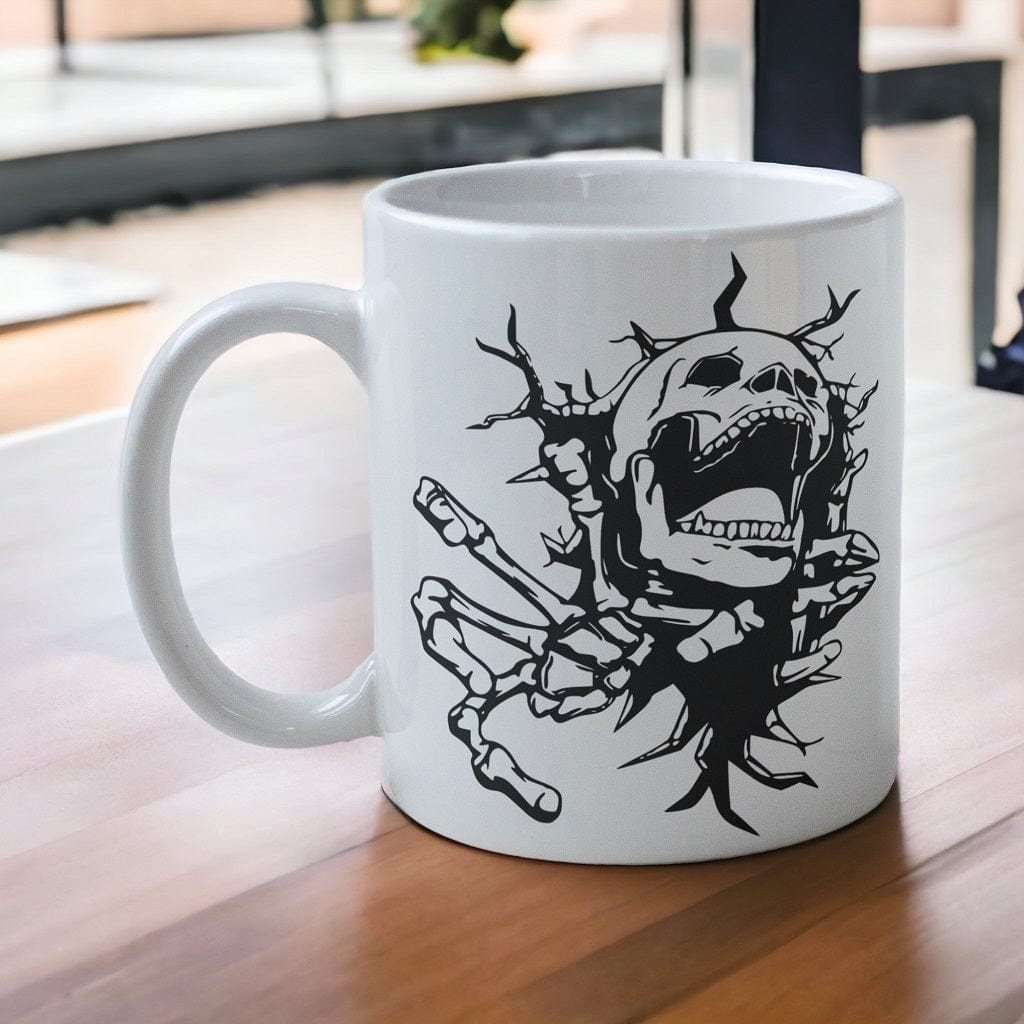 Skeleton ‘Breakout’ Design Mug - Laser Design Creations