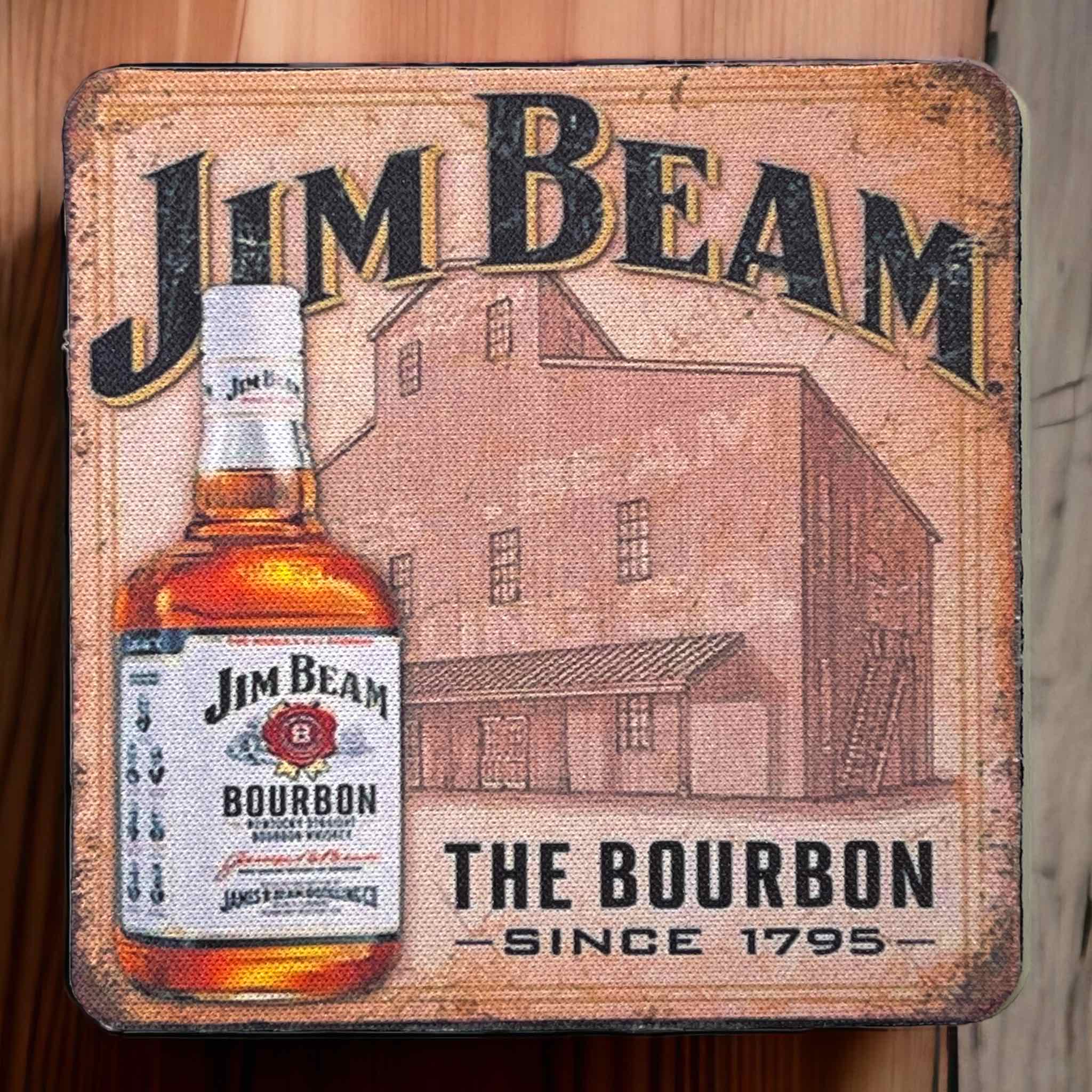 Jim Beam Distillery Design - Neoprene Coaster - Laser Design Creations
