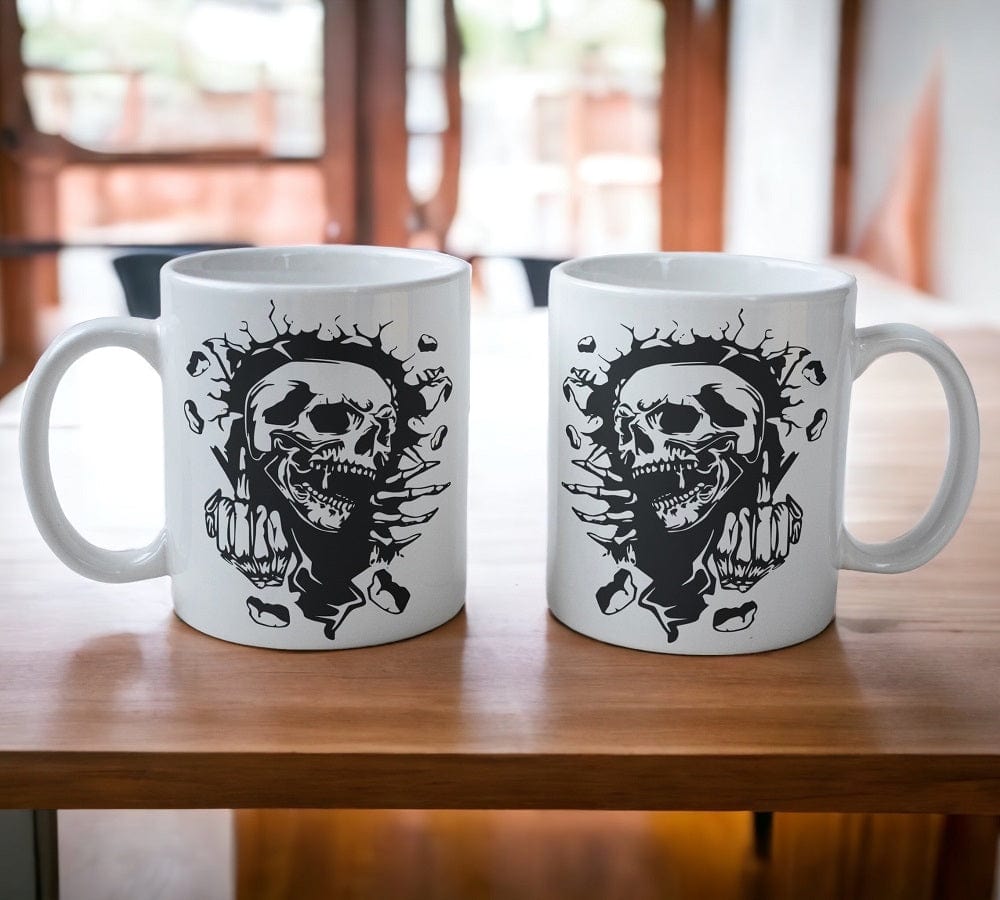 Skeleton ‘Breakout’ Design Mug - Laser Design Creations