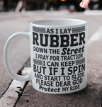 'As I Lay Rubber' Car Theme Design Mug - Laser Design Creations