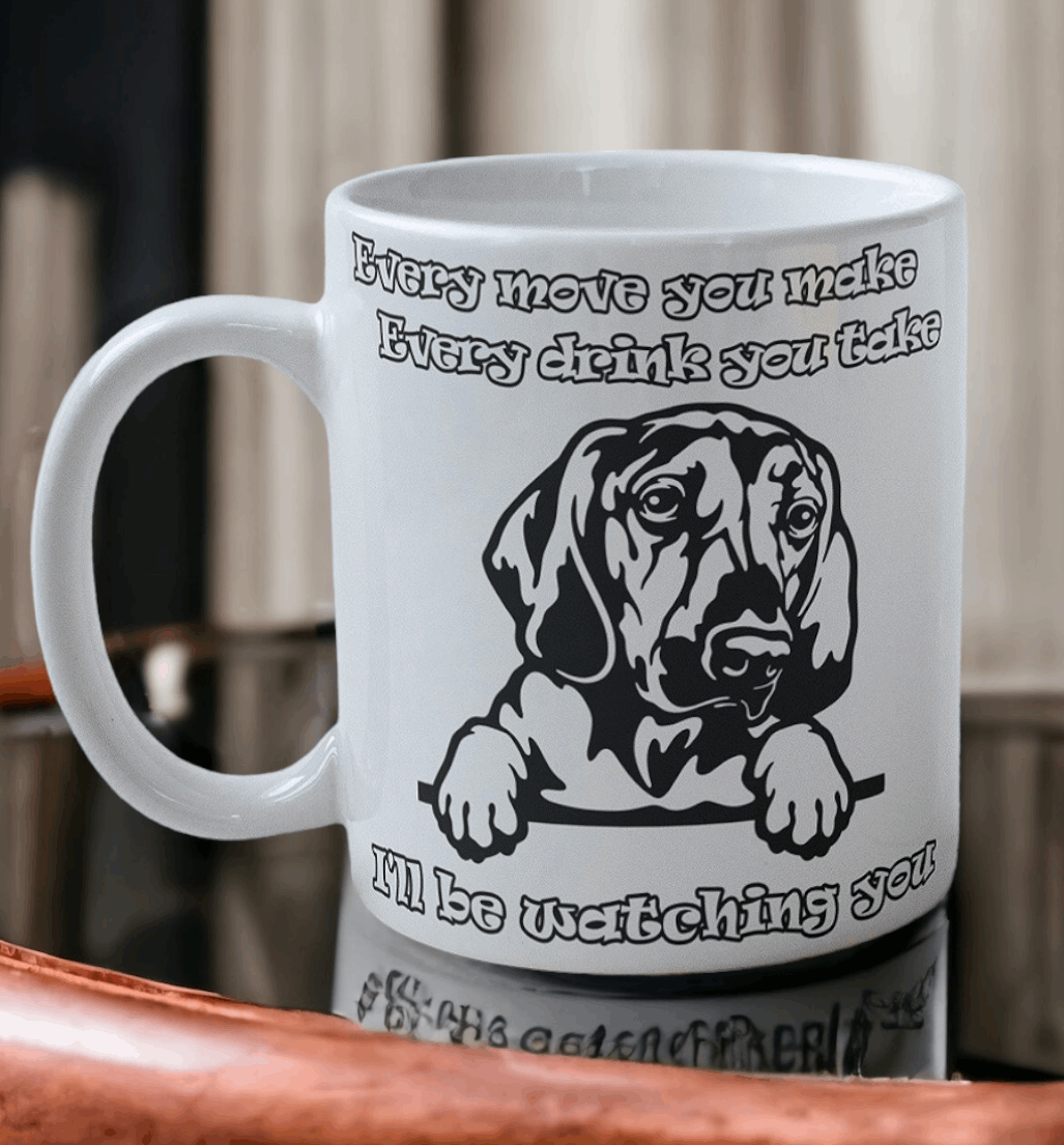 'Bloodhound' Dog Design Mug - Laser Design Creations