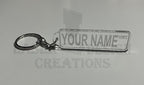 Personalised - Street Sign Acrylic Keyring - Laser Design Creations