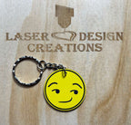 Emoji Design Acrylic Keyrings - Laser Design Creations