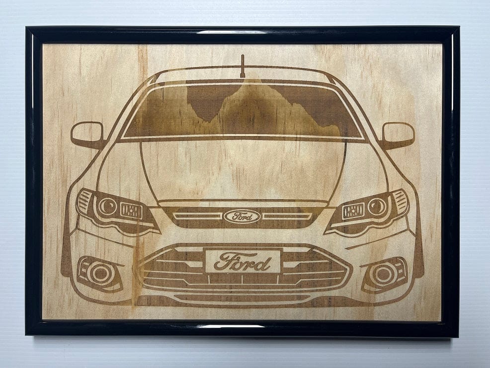 Custom Ford FG Falcon - Wood Engraved Design - Laser Design Creations