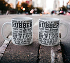 'As I Lay Rubber' Car Theme Design Mug - Laser Design Creations