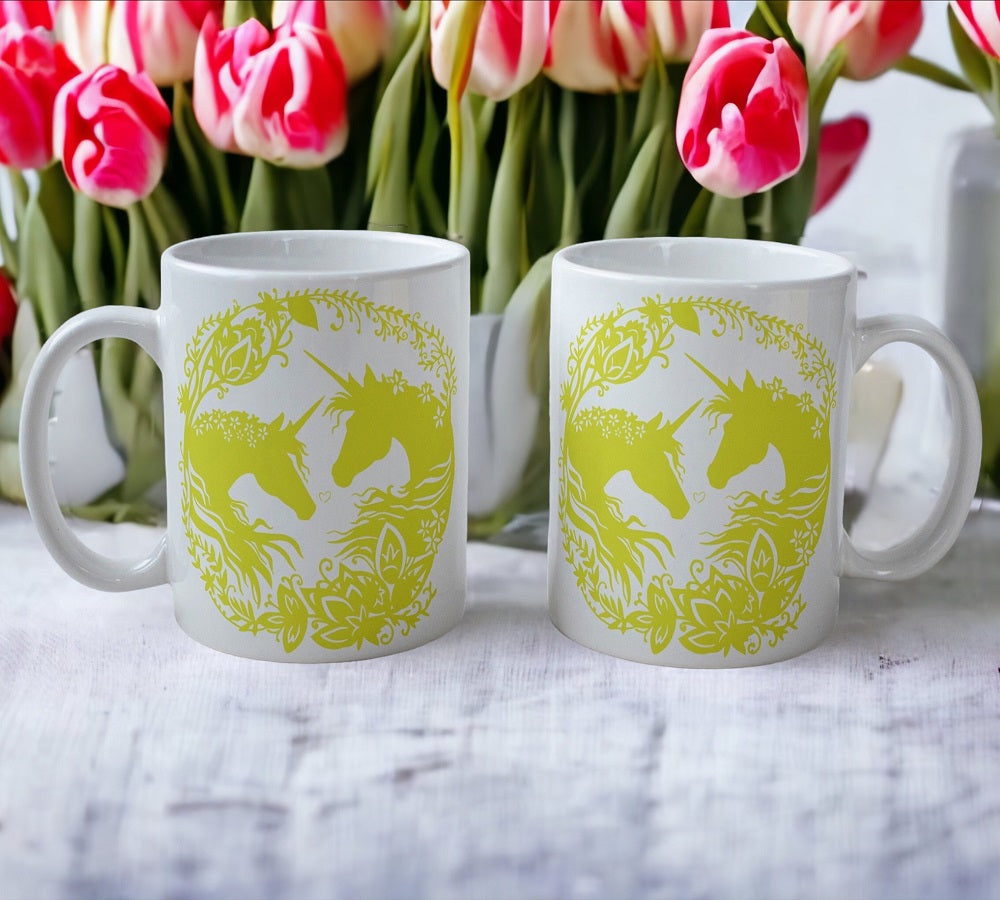 'Unicorn' Art Theme Design Mug - Laser Design Creations