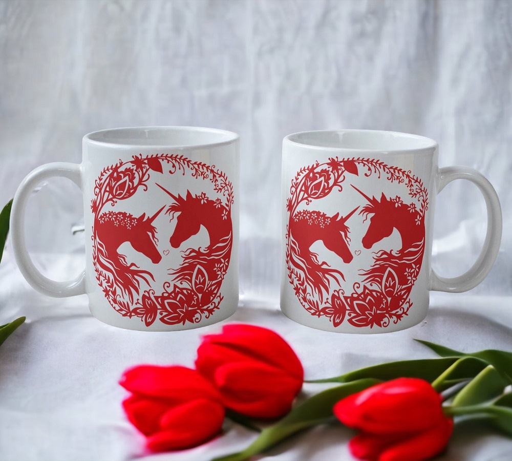 'Unicorn' Art Theme Design Mug - Laser Design Creations