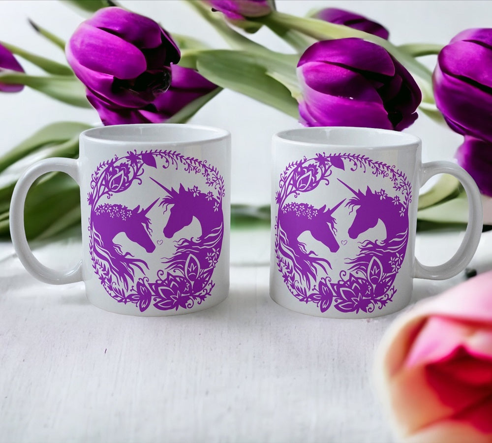 'Unicorn' Art Theme Design Mug - Laser Design Creations