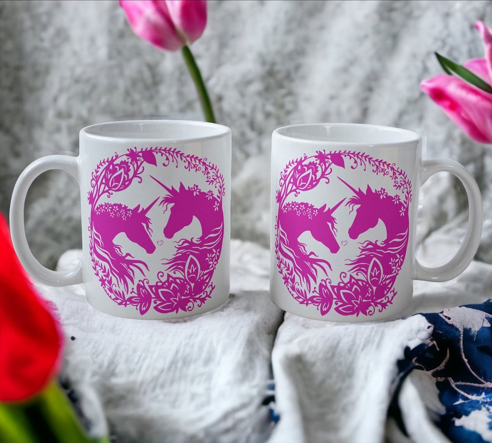 'Unicorn' Art Theme Design Mug - Laser Design Creations