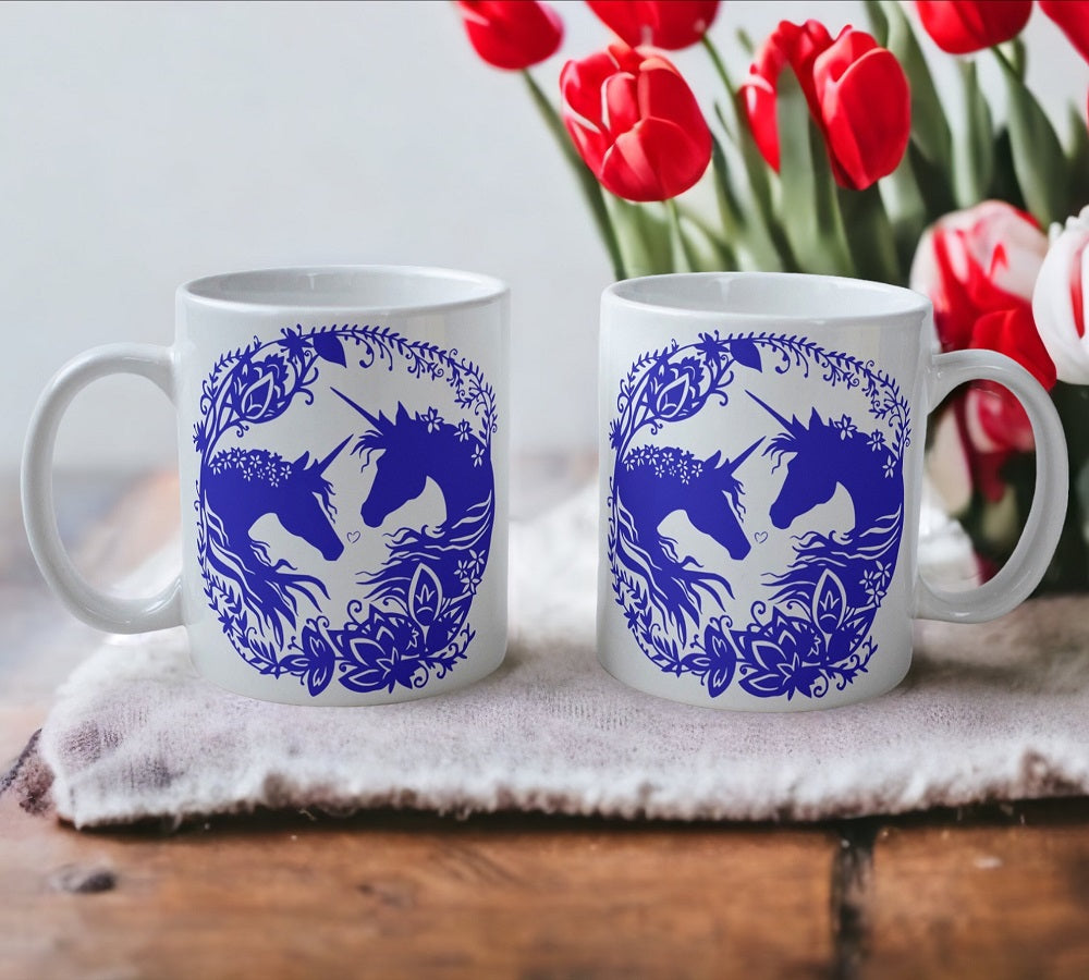 'Unicorn' Art Theme Design Mug - Laser Design Creations