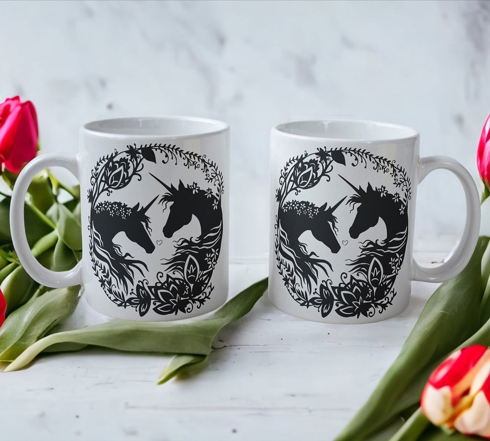 'Unicorn' Art Theme Design Mug - Laser Design Creations