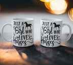 'Just a Girl Who Loves Horses' Theme Design Mug - Laser Design Creations