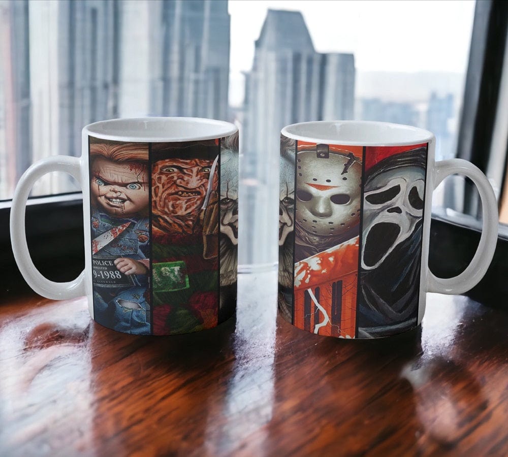 'Scary Horror Movies' Art Design Mug - Laser Design Creations
