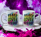 Peace Love Dogs - Design Mug - Laser Design Creations