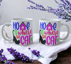 'Home is Where the Cat Is' Design Mug - Laser Design Creations