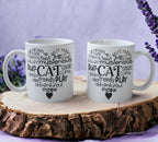 'Cat Phrase' Heart Design Mug - Laser Design Creations