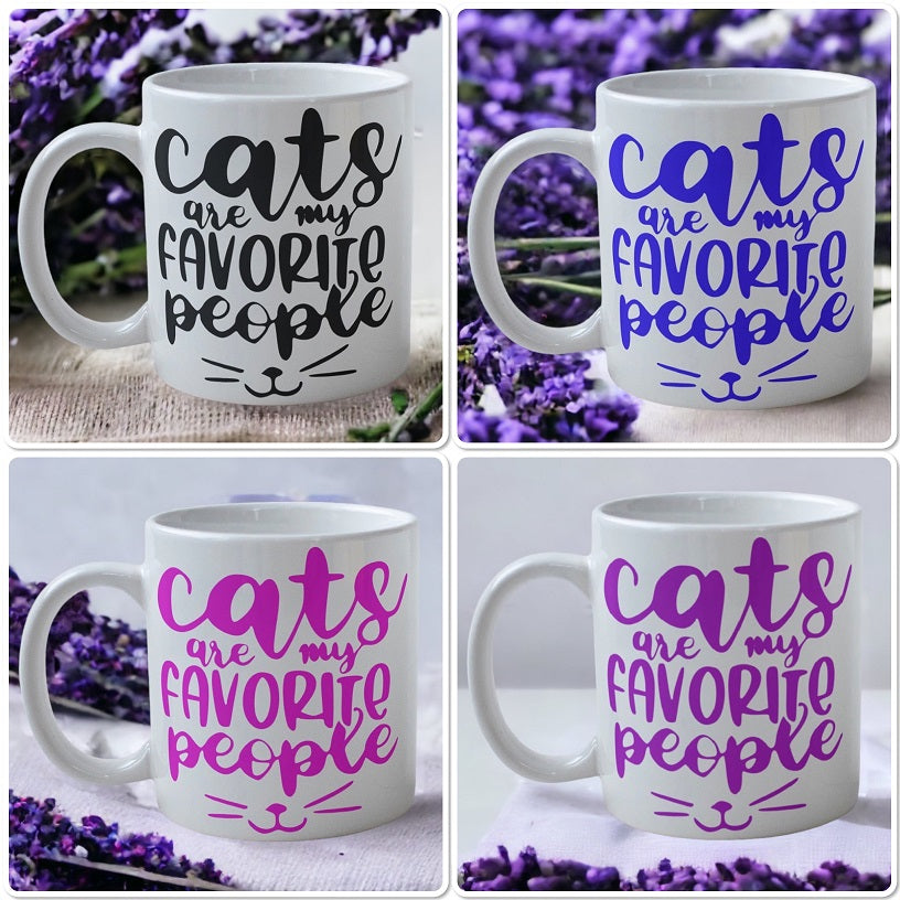 'Cats are my Favourite People' Design Mug - Laser Design Creations