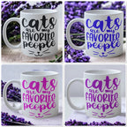 'Cats are my Favourite People' Design Mug - Laser Design Creations